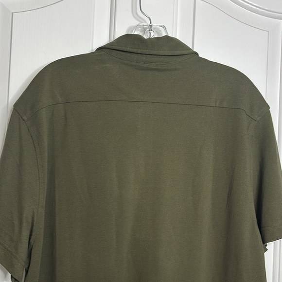NWT BANANA REPUBLIC Men's Olive Green 100% Pique Polo Shirt size XL - Picture 9 of 10